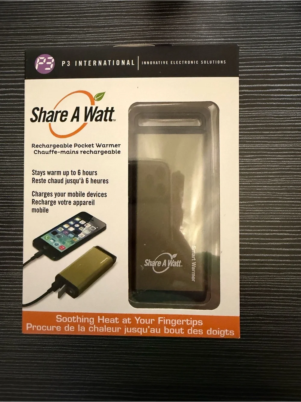 Rechargeable Pocket Warmer and phone power bank- Olive Green